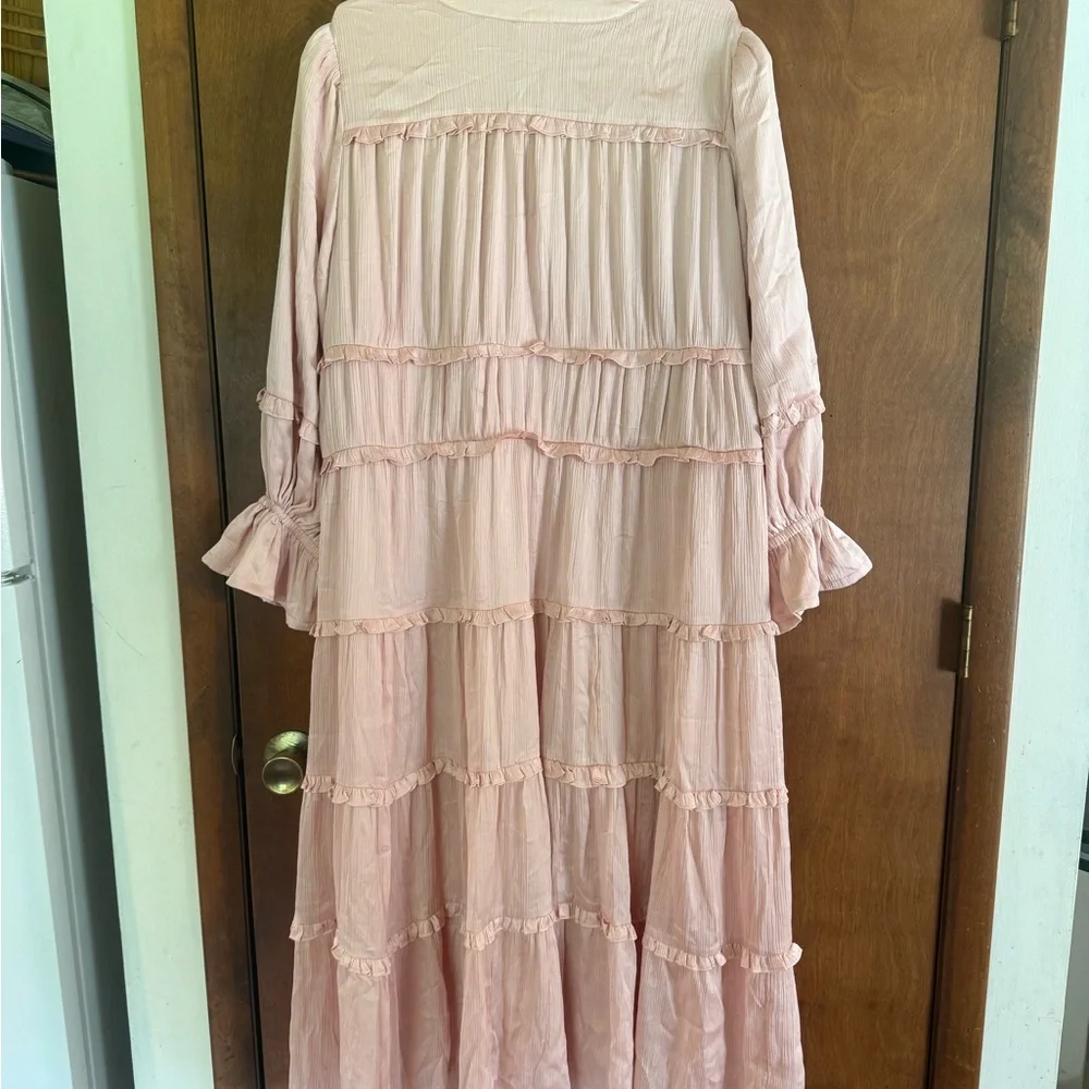 Elegant Pink Maxi Dress - Picture 3 of 4
